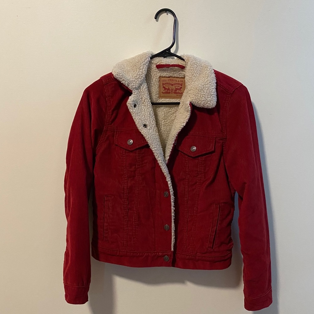 Levi's Women's Red Corduroy Jacket